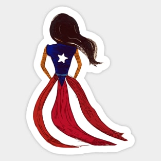 Boricua Girl Sticker